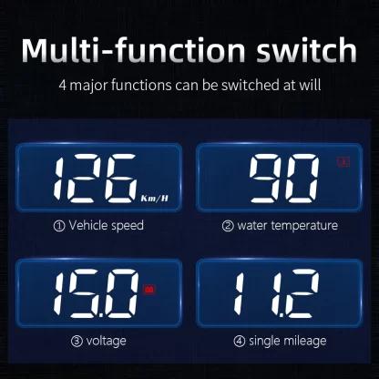 WYING M3 Auto OBD2 GPS Head-Up Display Auto Electronics HUD Projector Display Digital Car Speedometer Accessories For All Car - Image 5