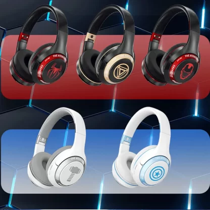 Marvel Spider Man Bluetooth Eagles Over ear Foldable Computer Wireless Headphones Noise Cancellation HIFI Stereo Gaming Headset - Image 6