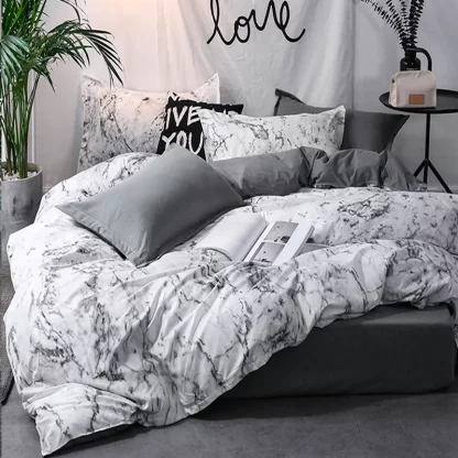 3pcs Duvet Cover Set with Pillow Case Double Comforter Bedding Set Quilt Cover Queen/King Couple or Single Bed - Image 3