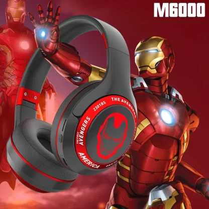 Marvel Spider Man Bluetooth Eagles Over ear Foldable Computer Wireless Headphones Noise Cancellation HIFI Stereo Gaming Headset - Image 2