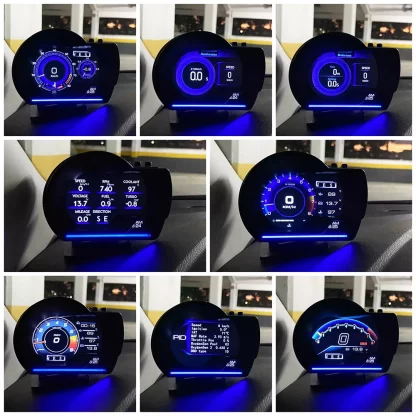 Newest A501 Car Head Up Display OBD2 Smart Car HUD Turbo Gauge Digital Odometer Security Alarm Water&Oil temp RPM Auto Meter - Image 3