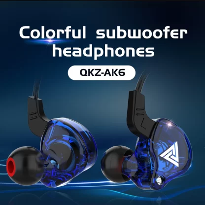 Original QKZ AK6 Copper Driver HiFi Wired Earphone Race Sport Headphone Bass Stereo Headset Music Earbuds 3.5MM In Ear With Mic - Image 5