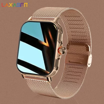 LAXASFIT 2024 New Smart Watch For Men Women Gift Full Touch Screen Sport Fitness Watches BT Call Digital Smartwatch Wristwatch