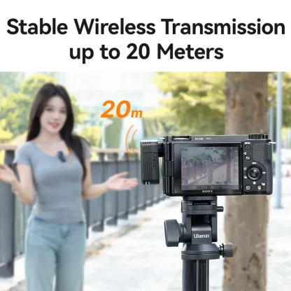 Ulanzi A100 Wireless Microphone Lavalier MIC for iPhone 16 15 Pro（Max） Camera Sound Recording Real-time Monitoring J12 Upgrade - Image 6