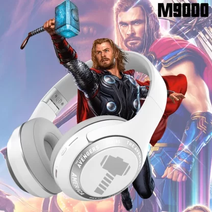 Marvel Spider Man Bluetooth Eagles Over ear Foldable Computer Wireless Headphones Noise Cancellation HIFI Stereo Gaming Headset - Image 3